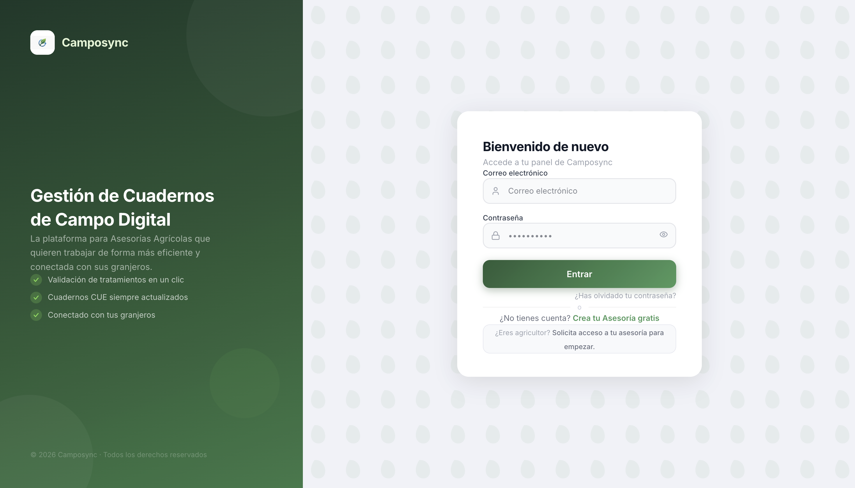 CampoSync — agricultural management SaaS