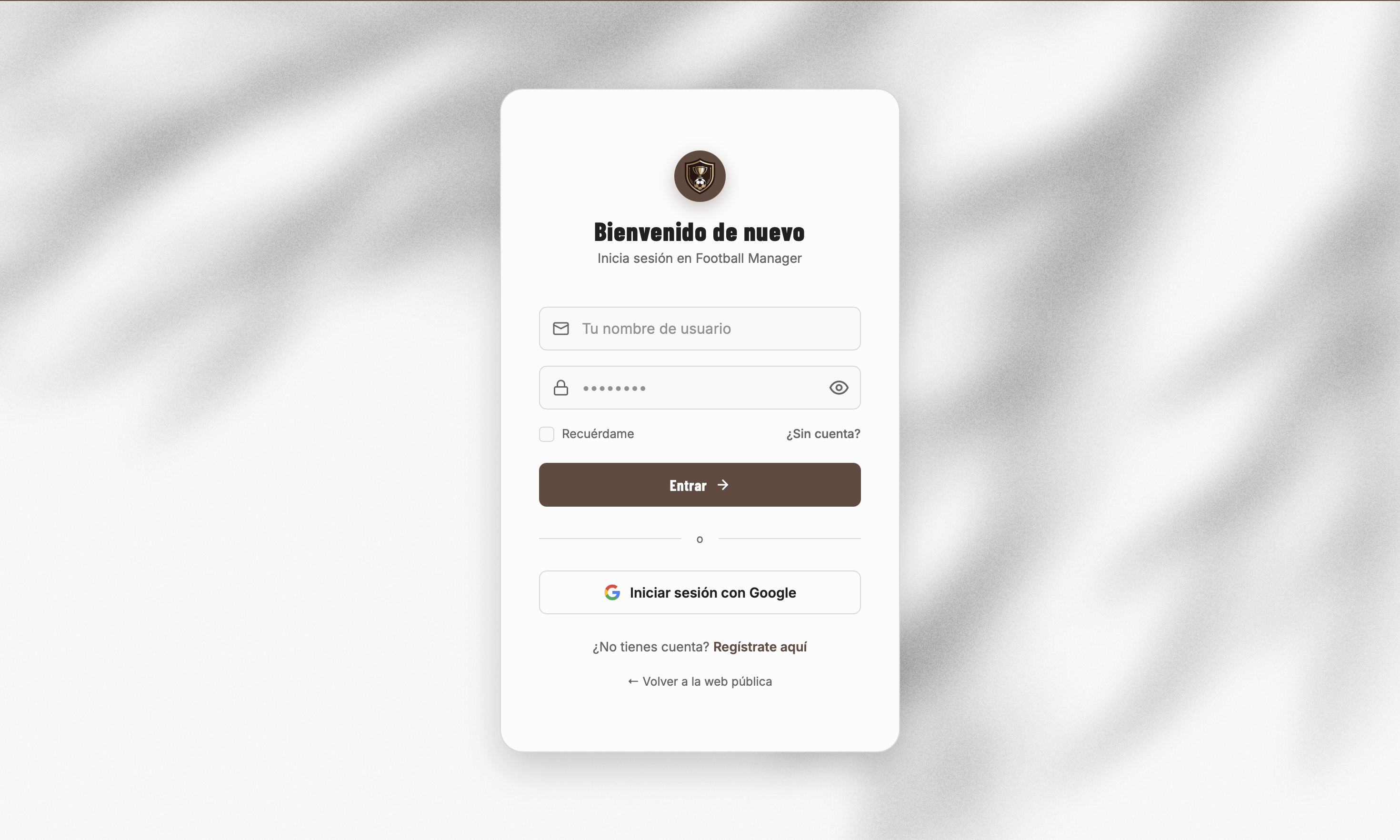 Football Manager — tournament management platform