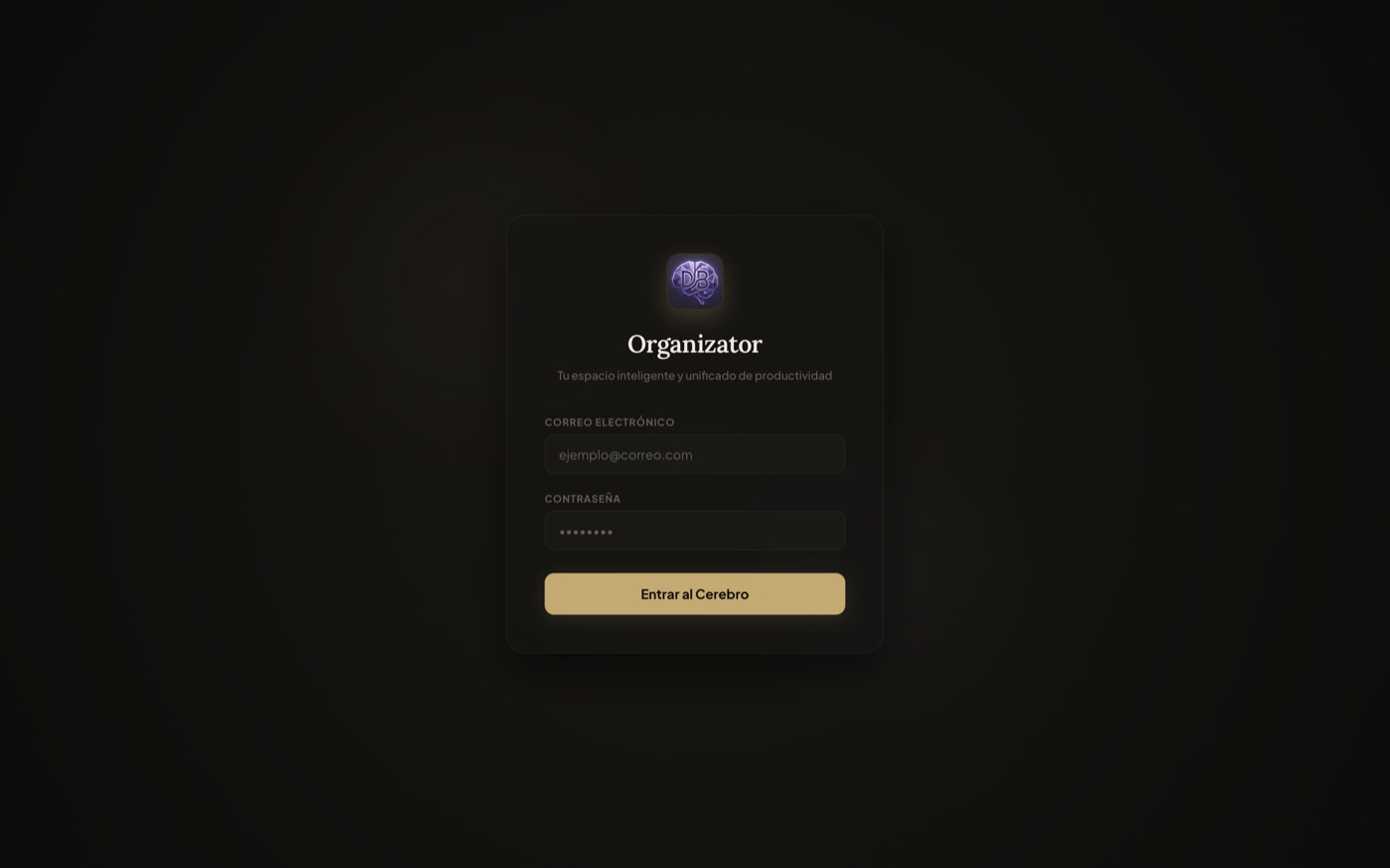 Organizator — self-hosted productivity hub
