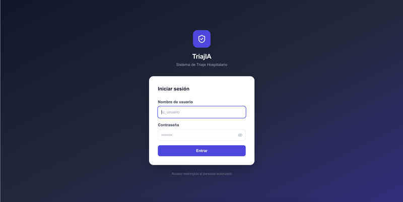 TriajIA — emergency triage platform
